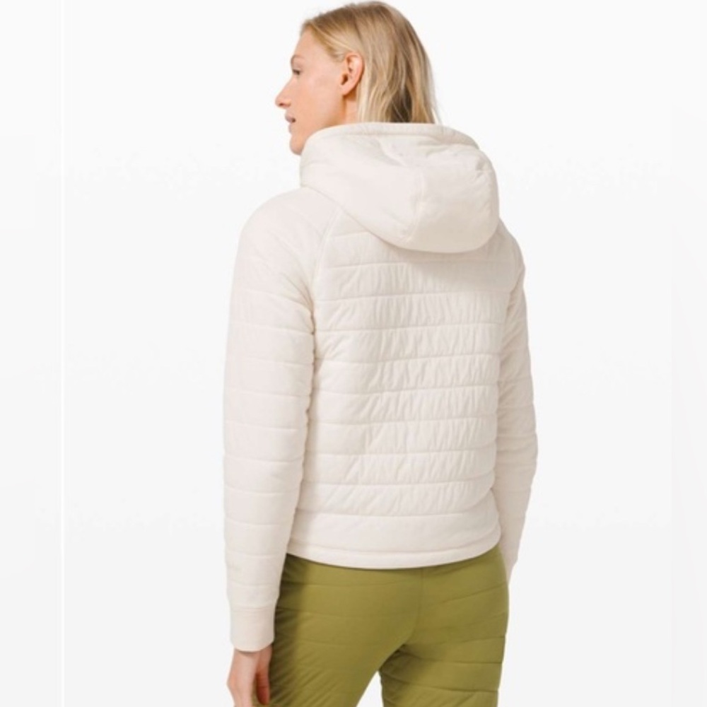 Amazing Lululemon Dynamic Movement Hoodie Sz 10 Light Ivory